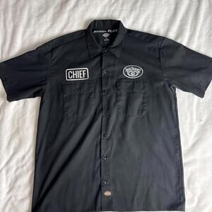 "1 of a Kind" Eric Church Chief Jack Daniels Dickies Work Shirt Men's XL Black
